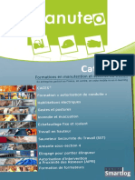 Catalogue MANUTEO Formations en Manutention Et Securite