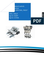 Air Insulated Switch Disconnector Same As Abb Nal, Nalf - Nal, Nalf - Up To 36KV - Up To 1250A