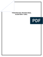 Principios Del Proceso Penal Acusatorio y Oral