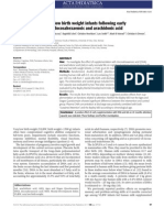 Attention Among Very Low Birth Weight Infants Following Early Supplementation With Docosahexaenoic and Arachidonic Acid