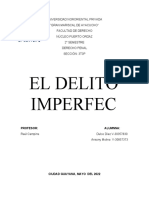 Delito Imperfecto