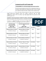 Demand Management Schedule From 08 To 09 October 2022