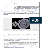 Meshing of Gears