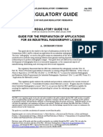 Regulatory Guide: Regulatory Guide 10.6 Guide For The Preparation of Applications For An Industrial Radiography License