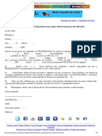 Modelo de Notificação Extrajudicial para Desocupação de Imóvel