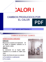 5ta Clase CAMBIOS PRODUCIDOS POR EL CALOR