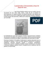 Biofertilizantes Preparados y Fermentados A Base de Popo de Vaca