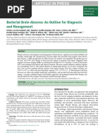 Bacterial Brain Abscess: An Outline For Diagnosis and Management