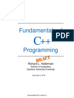 Fundamentals of C ++ Programming