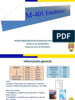 Probabilidad MM401 Estadística I