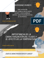 Importancia de La Caracterización Del Fluido y El Efecto de La Temperatura