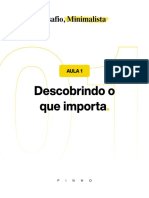 Desafio Minimalista - Material Complementar