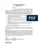 Guía Diario Reflexivo Unidades 1 y 2