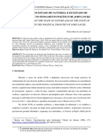 Fundamento Do Estado de Natureza e Do Estado de Sociedade Civil No Pensamento Político de John Locke