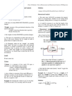 Units of Measurement and Dimensional Analysis