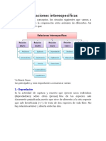 Tipos de Relaciones Interespecíficas