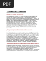 ¿Qué Es Un Tratado de Libre Comercio?