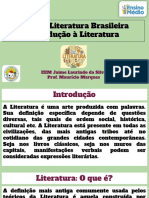 Introdução À Literatura - Eletiva de Literatura Brasileira