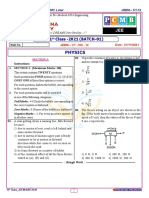 Question Paper - CT-12-PCM-11th-JEE - (Batch-1) - 21.11.2021.pmd