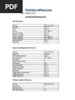 FL Studio Shortcuts