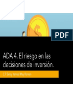 El Riesgo en Las Decisiones de Inversion