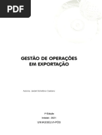 Gestão de Operações em Exportação