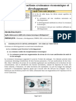 Leçon 9 - Interactions Croissance Économique Et Développement