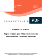 Reglas Europeas para Infractores Menores de Edad Sometidos A Sanciones o Medidas 2010