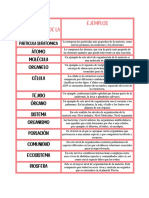 Niveles de Organización de La Materia