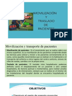 Tecnicas de Movilizacion y Transporte de Paciente