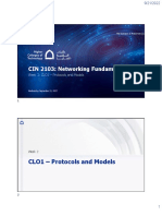 CIN 2103: Networking Fundamentals: CLO1 - Protocols and Models