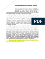 Memorial 0 - Historiografia, Fontes Históricas e A Disciplina de História Do Direito