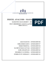 Mamaearth Pestel Analysis Group 5 Section A 2022-2024 Term 1