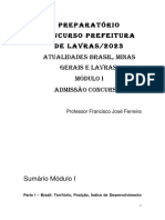 Apostila para o Prepatório Do Concurso Da Prefeitura de Lavras 2023