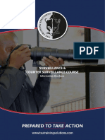 Surveillance COunter Surveillance Training Brochure - 2022