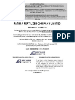 Fatima Fertilizer Prospectus