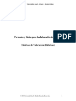 Rúbrica y Matices de La Clase de Introducción A La Informática