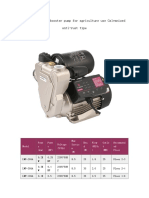 Electric Water Booster Pump For Agriculture