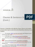 1A Sentence Building Key - Week 3