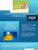 Capacitación Radiación Uv de Origen Solar