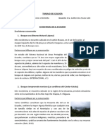 Ecosistemas en El Ecuador Por Kevin Sánchez Veintimilla