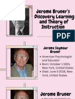 Jerome Bruner's Discovery Learning and Theory of Instruction