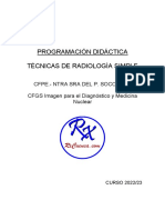 Programación Radiología Simple 2022-23