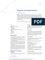 Diagnostic Des Anomalies Dentaire PDF