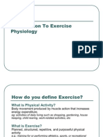 Introduction Exercise Physiology