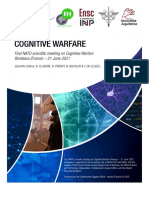 Cognitive Warfare Symposium - ENSC - March 2022 Publication