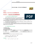 3e - Maths-05 CALCUL NUMERIQUE