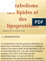 Metabolisme Des Lipoproteines