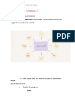 Esquema Plan de Empresa 2021-22