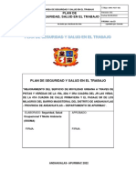 Plan de Seguridad y Salud en El Trabajo Viñas